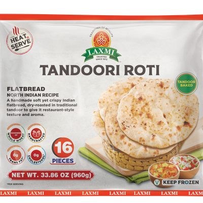 Laxmi Tandoori Roti Frozen, 16 PC