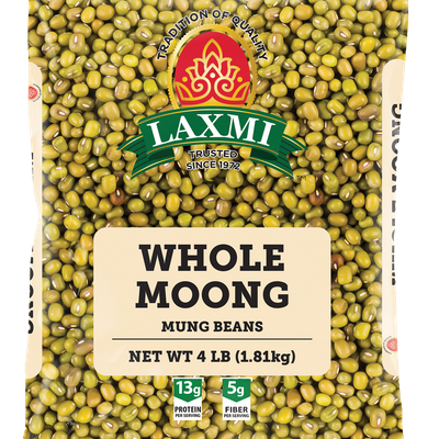 Laxmi Whole Moong, 4 LB