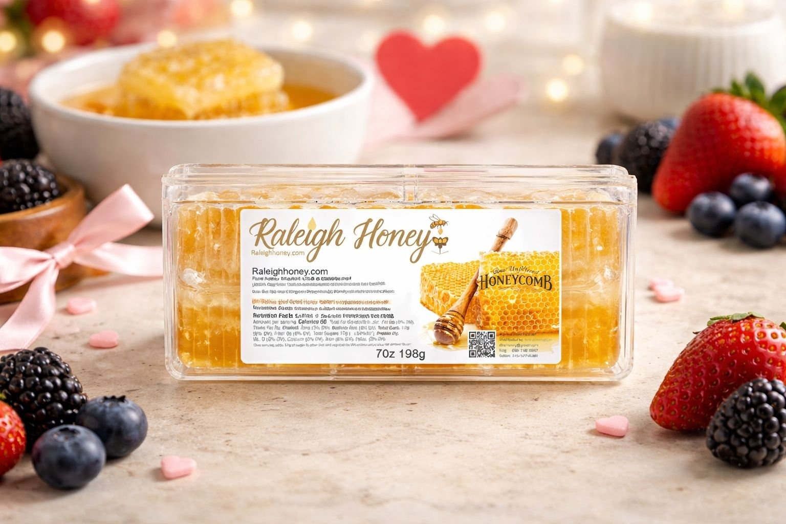 Raleigh Honey Honeycomb (7 oz.) – Pure, Raw, Gourmet Luxury - raleighhoney