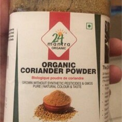 24 Mantra Organic Coriander Powder Jar, 8 Oz