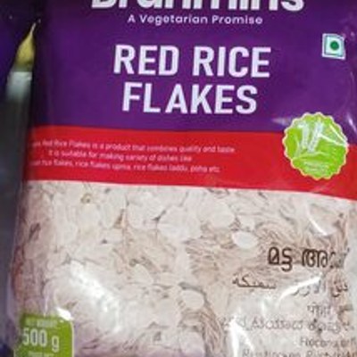 Brahmins Red Rice Flakes, 500 Grams