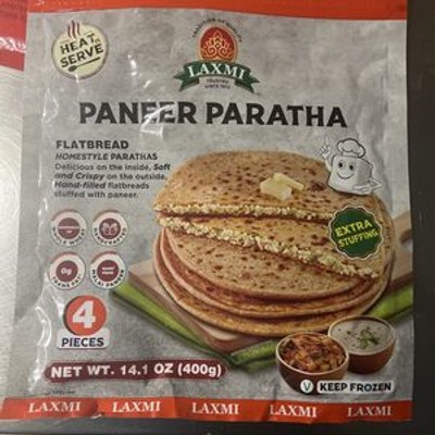Laxmi Paneer Paratha Frozen, 400 Grams