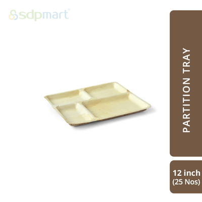 SDPMart Premium Palm Leaf Plate Partition 12 INCH U2L2