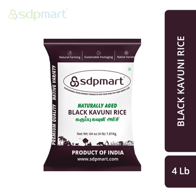 SDPMart Premium Black Kavuni Rice 4 LB