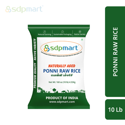 SDPMart Premium Ponni Raw Rice 10 LB