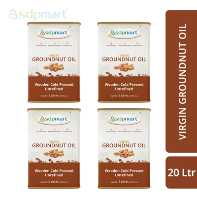 Combo - 20 Ltr - SDPMart Virgin Groundnut Oil