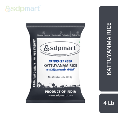 SDPMart Premium Kattuyanam Rice 4 LB
