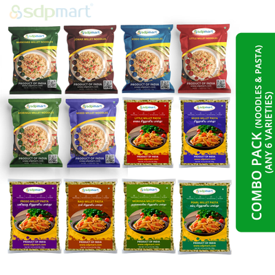 Combo Millet Noodles & Pastas - 6 + 6 Assorted Packets