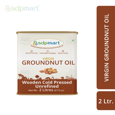 SDPMart Virgin Groundnut Oil - 2 Ltr